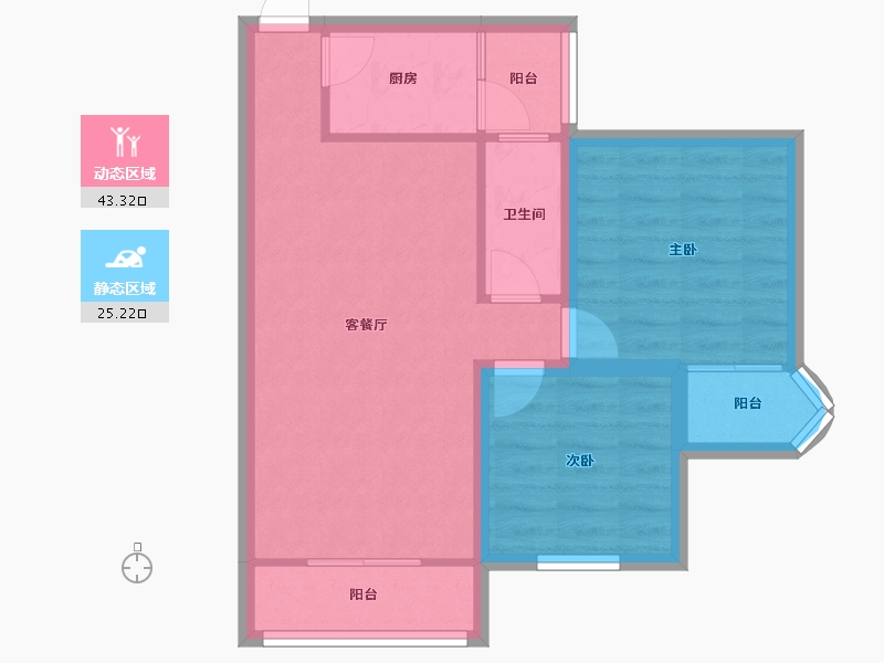 广东省-深圳市-梅兴苑(北区)-61.01-户型库-动静分区