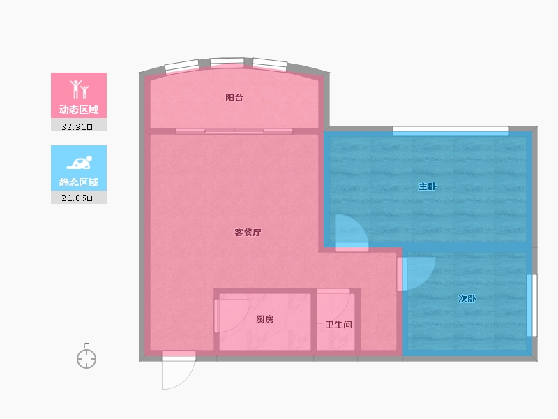 广东省-深圳市-高发城驰苑-47.89-户型库-动静分区