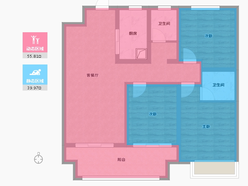 河南省-鹤壁市-偕创富华苑-84.29-户型库-动静分区