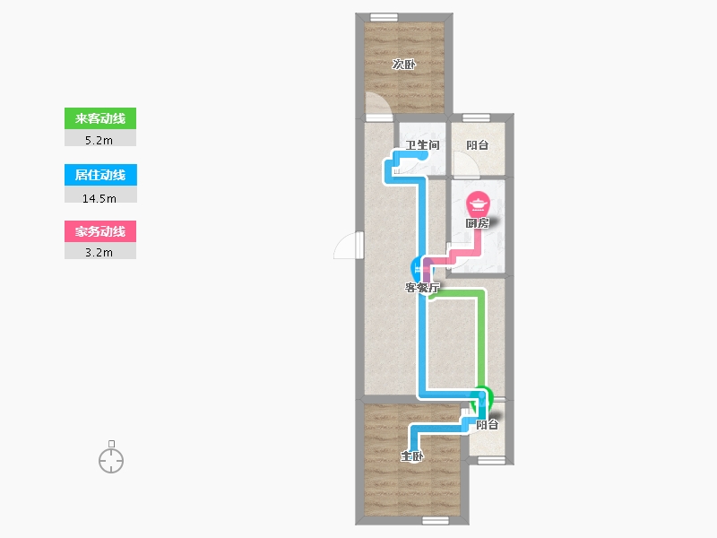 广东省-深圳市-艺丰花园(D区)-49.89-户型库-动静线