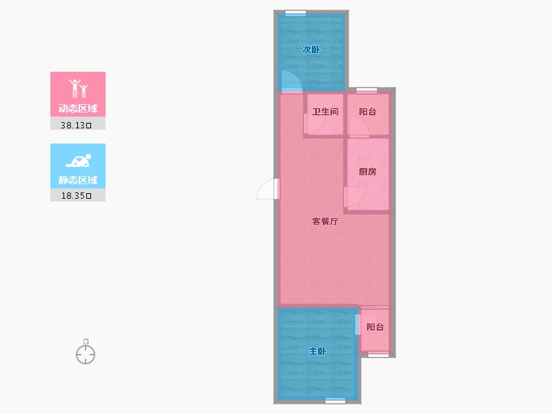 广东省-深圳市-艺丰花园(D区)-49.89-户型库-动静分区