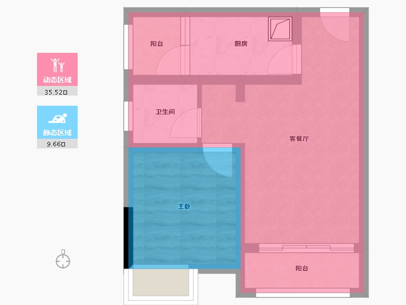 四川省-成都市-国栋南园贰号-44.95-户型库-动静分区