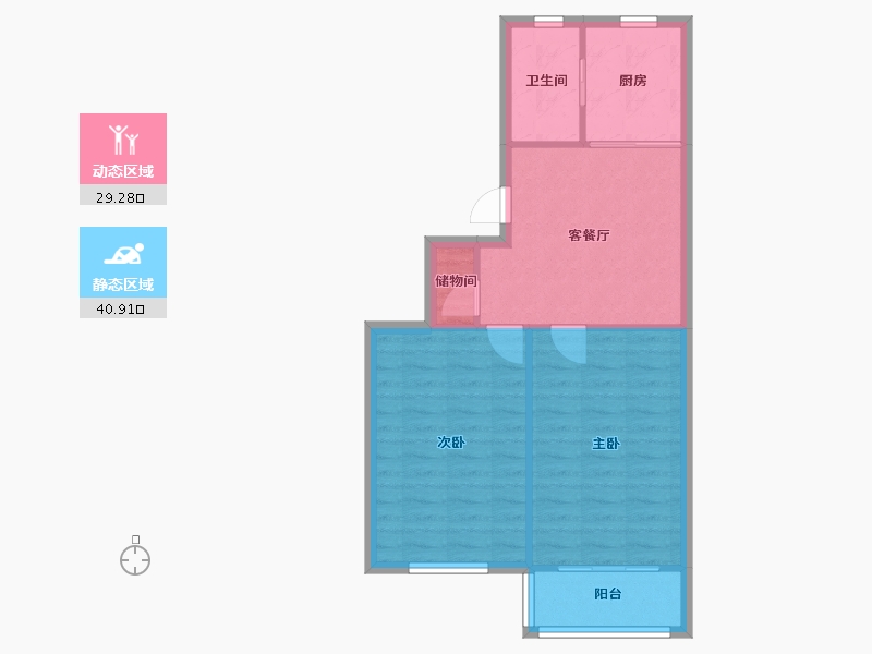 上海-上海市-冠生园路204号-68.00-户型库-动静分区