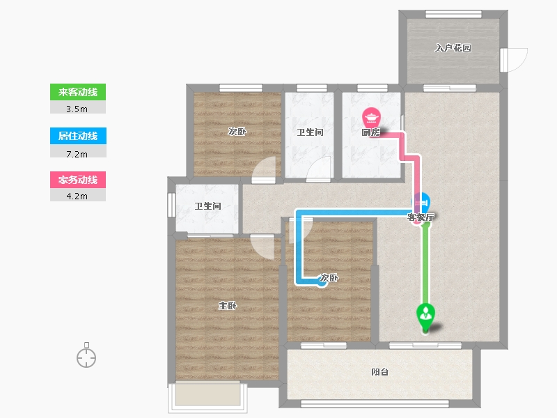 湖北省-咸宁市-崇阳壹号院-102.21-户型库-动静线