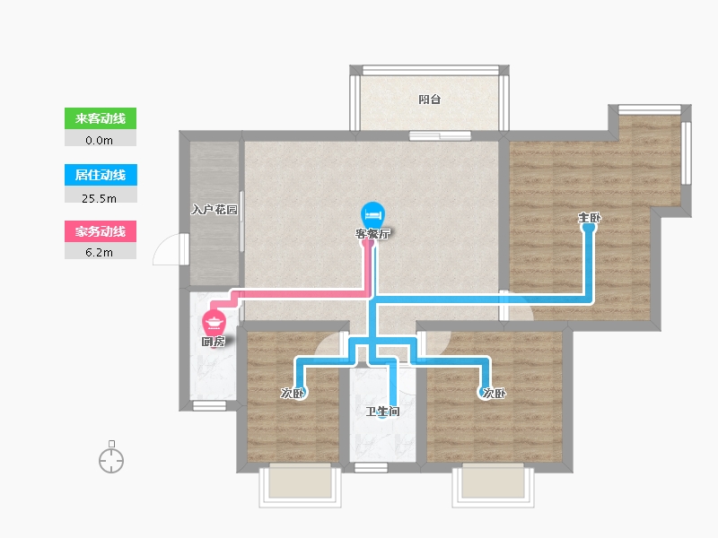 广东省-深圳市-正兆景嘉园-80.80-户型库-动静线