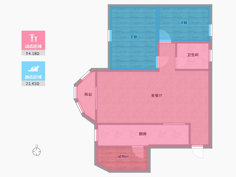 广东省-深圳市-碧华庭居-67.79-户型库-动静分区