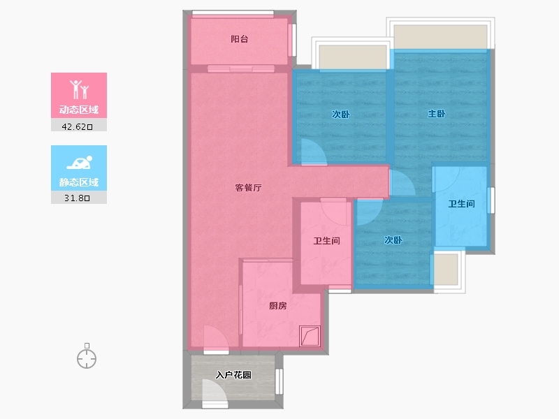 广东省-广州市-万科城市之光-73.60-户型库-动静分区