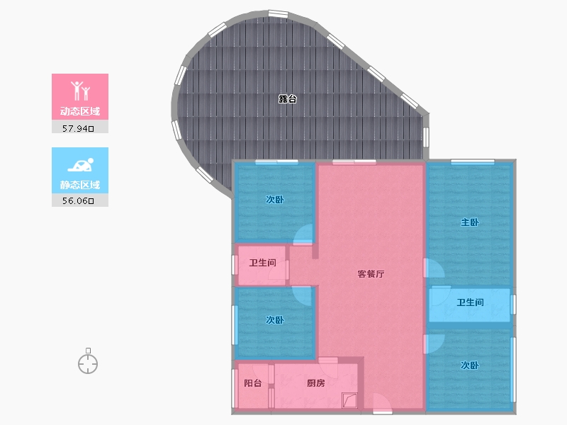 四川省-宜宾市-中央公园-81.00-户型库-动静分区