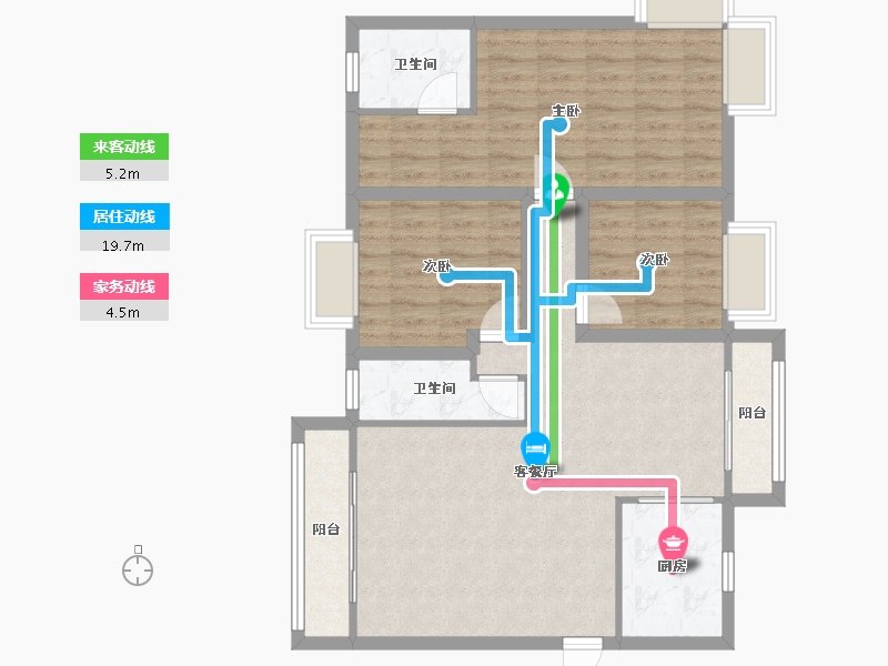 广东省-深圳市-香荔绿洲-90.17-户型库-动静线