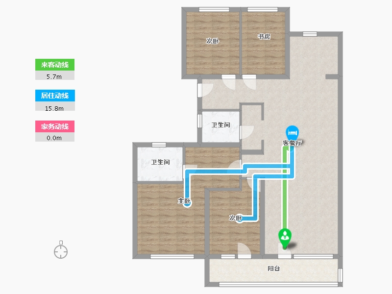 山东省-济南市-中海云著-124.00-户型库-动静线