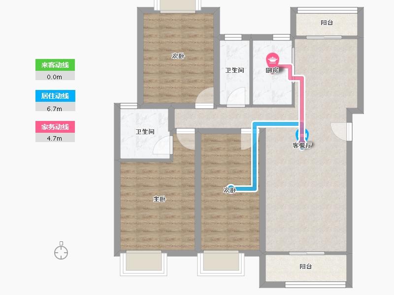 广东省-深圳市-深房传麒山-89.45-户型库-动静线