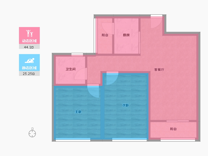 广东省-深圳市-深房传麒山-61.23-户型库-动静分区