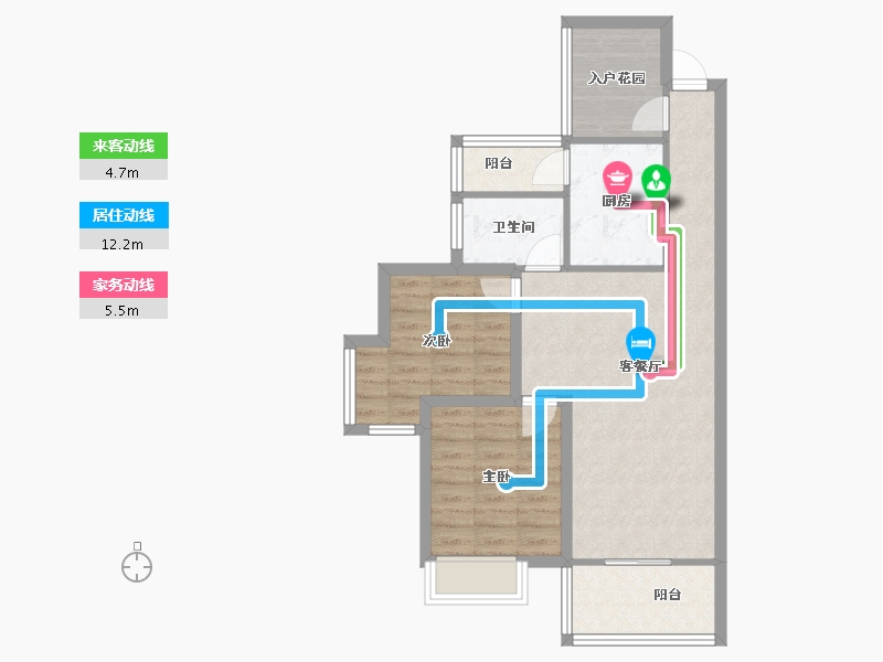 广东省-深圳市-深房传麒山-70.24-户型库-动静线