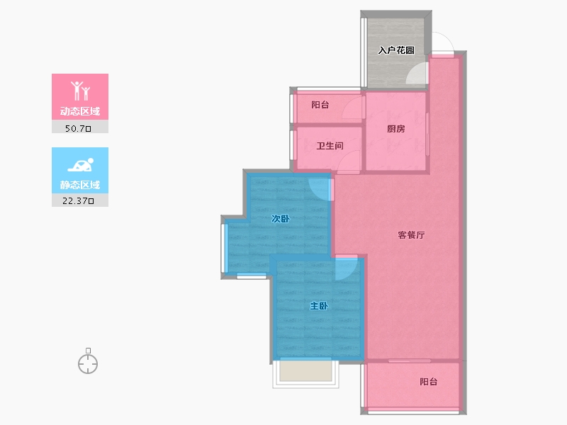 广东省-深圳市-深房传麒山-70.24-户型库-动静分区