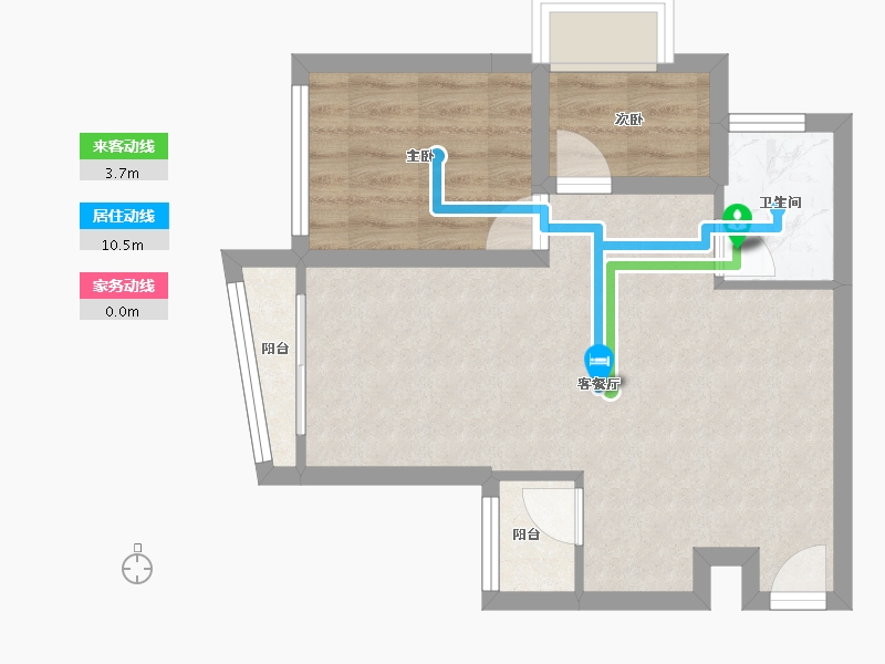 广东省-深圳市-皇庭彩园-46.46-户型库-动静线