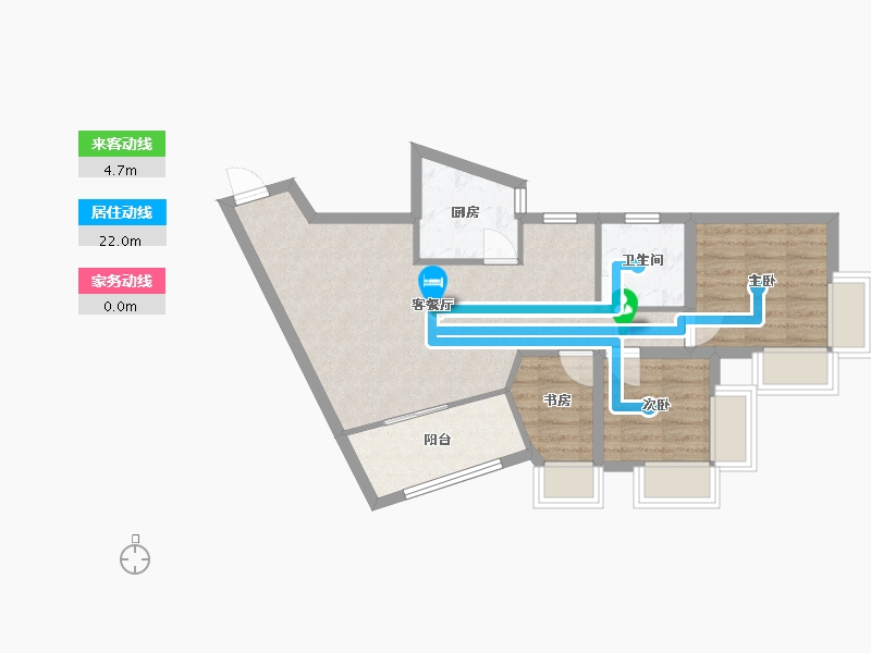 广东省-深圳市-骏皇名居-61.03-户型库-动静线