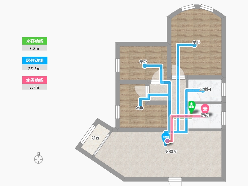 广东省-深圳市-高科利大厦-55.18-户型库-动静线