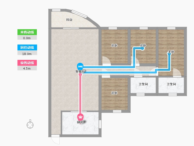 广东省-深圳市-天健阳光华苑-92.37-户型库-动静线