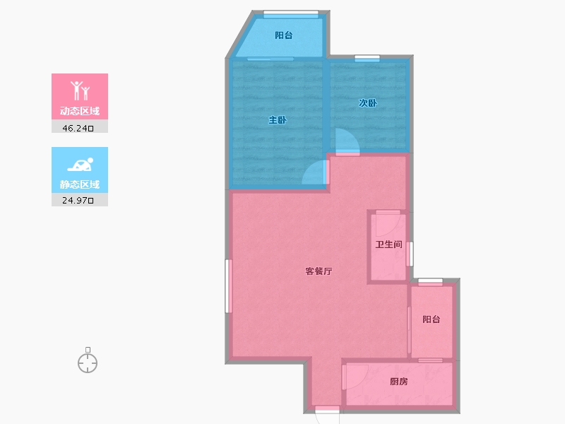 广东省-深圳市-宝莲大厦-63.63-户型库-动静分区