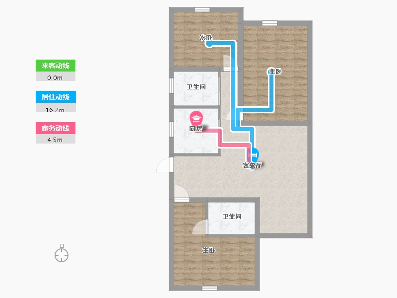 广东省-深圳市-信托花园-85.91-户型库-动静线