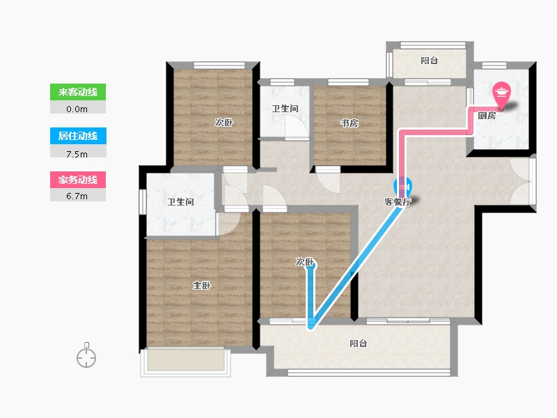 河南省-焦作市-弘正新高地-114.40-户型库-动静线