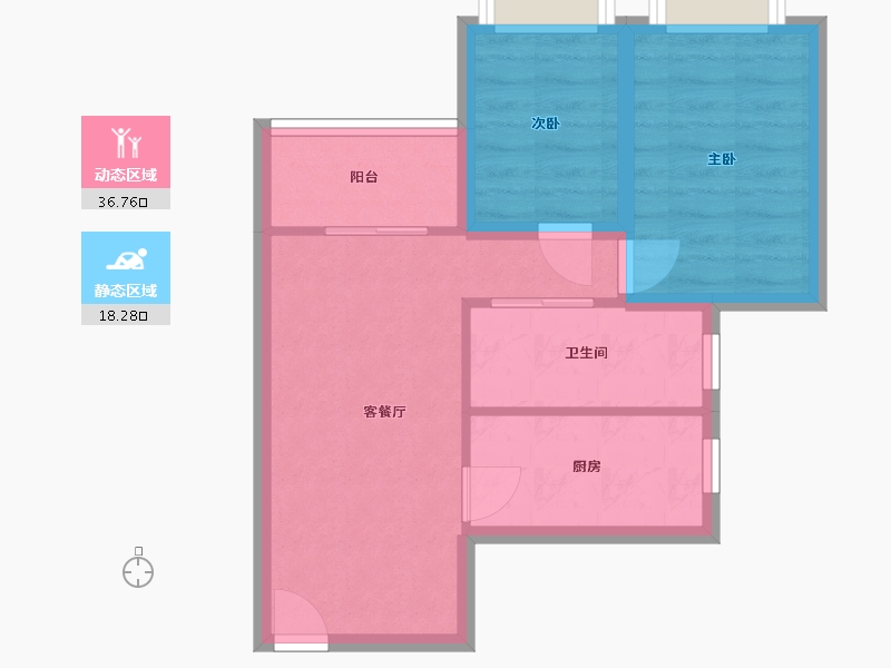 广东省-深圳市-阳光城市-48.60-户型库-动静分区