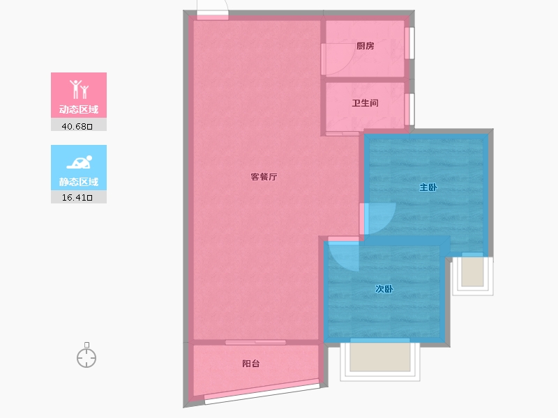 广东省-深圳市-港田花园-50.76-户型库-动静分区