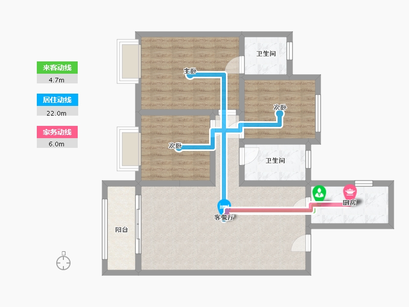 河北省-石家庄市-鼎荣花园-96.00-户型库-动静线