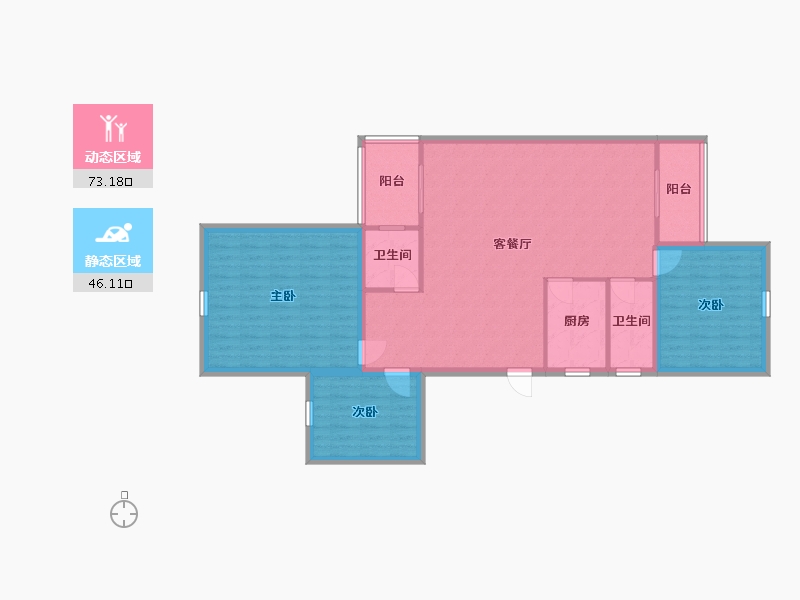 广东省-深圳市-信托花园-108.62-户型库-动静分区