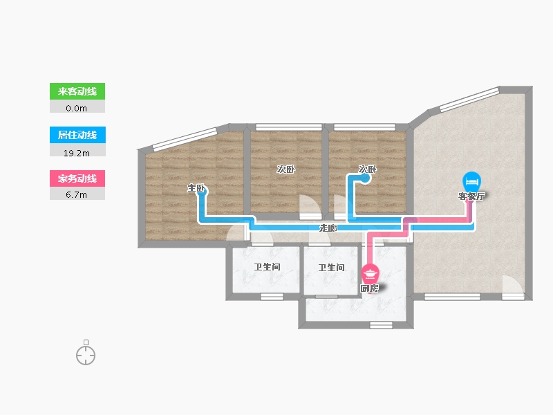 广东省-深圳市-华强花园-72.76-户型库-动静线