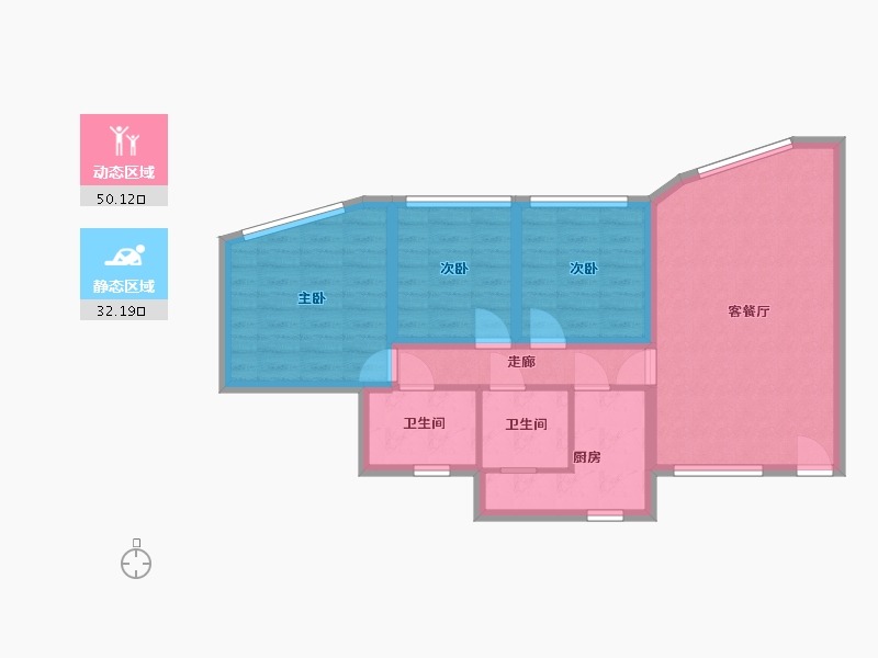 广东省-深圳市-华强花园-72.76-户型库-动静分区