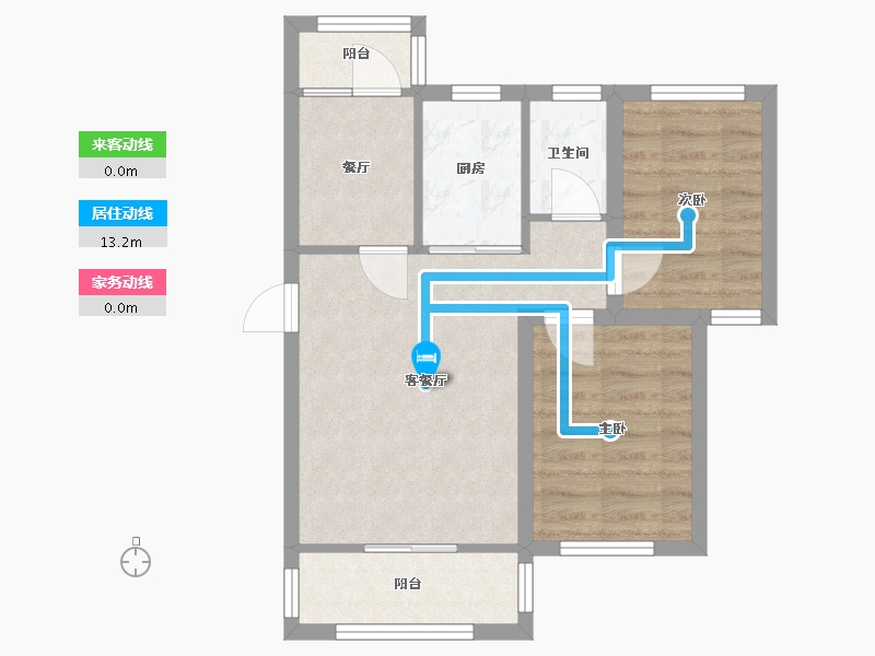 广东省-深圳市-新洲花园-53.20-户型库-动静线