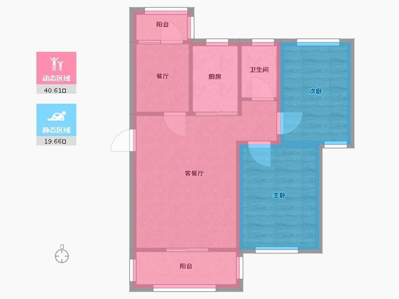 广东省-深圳市-新洲花园-53.20-户型库-动静分区