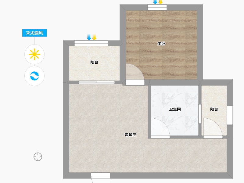 广东省-深圳市-半山御景-35.78-户型库-采光通风