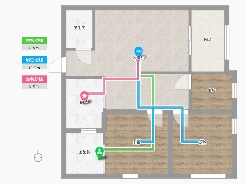 广东省-深圳市-深港1号-65.97-户型库-动静线