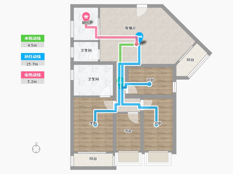 广东省-深圳市-长怡花园-81.47-户型库-动静线