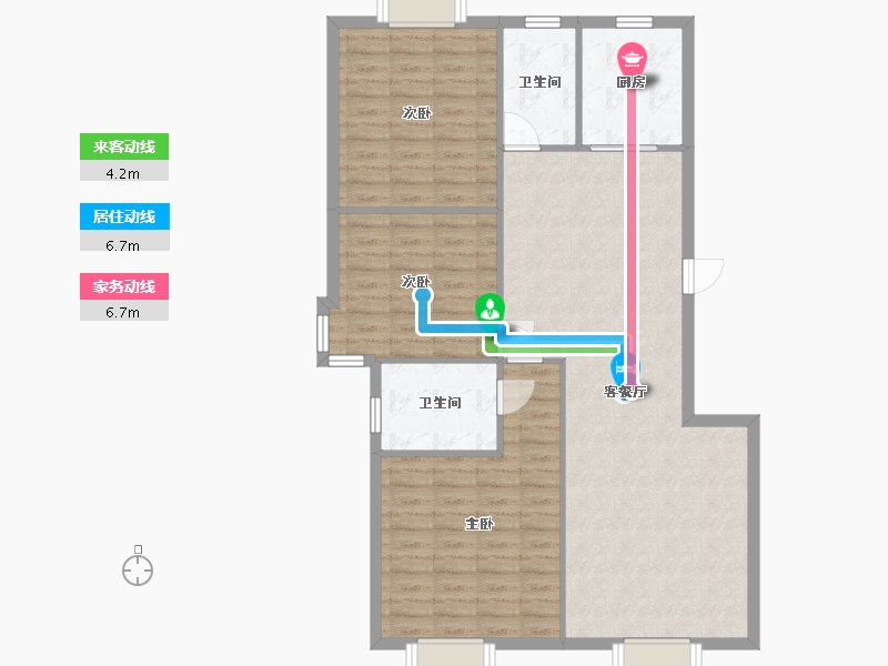 辽宁省-沈阳市-金地名京-北区-95.20-户型库-动静线