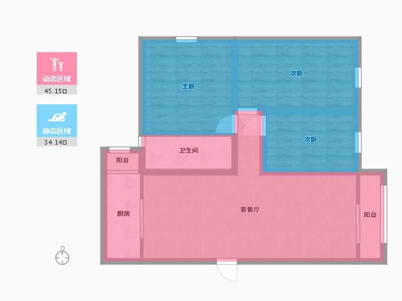 广东省-深圳市-颐林雅院-70.05-户型库-动静分区