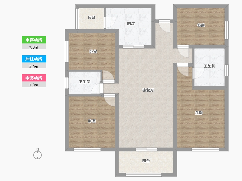 四川省-资阳市-云端金城蓝湾-110.00-户型库-动静线