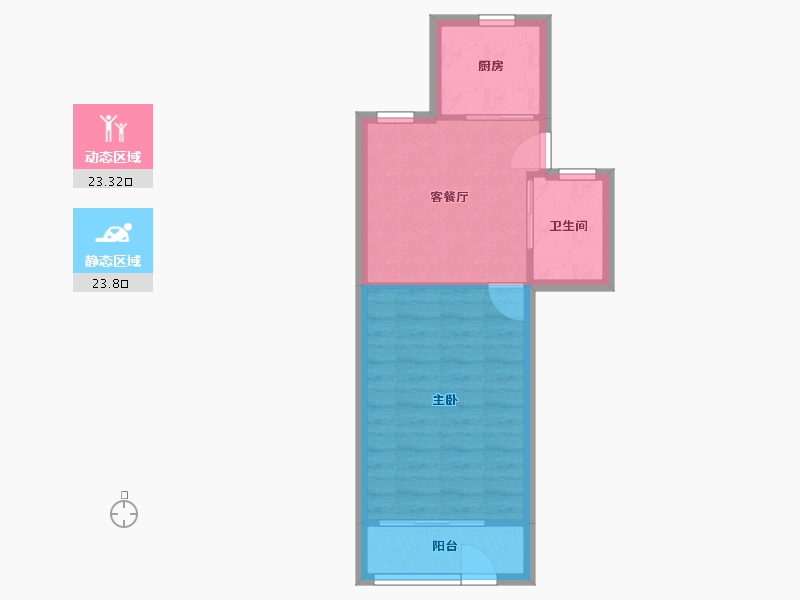 上海-上海市-由由一村-40.33-户型库-动静分区