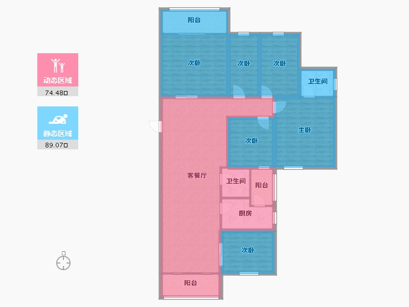 广东省-深圳市-合正园-147.19-户型库-动静分区