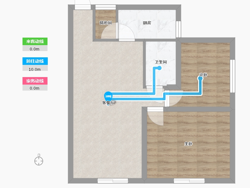 广东省-深圳市-艺丰花园(B区)-56.37-户型库-动静线