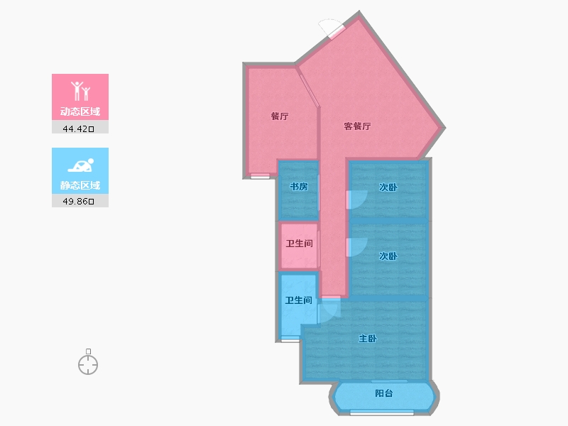 广东省-深圳市-中海华庭-83.82-户型库-动静分区