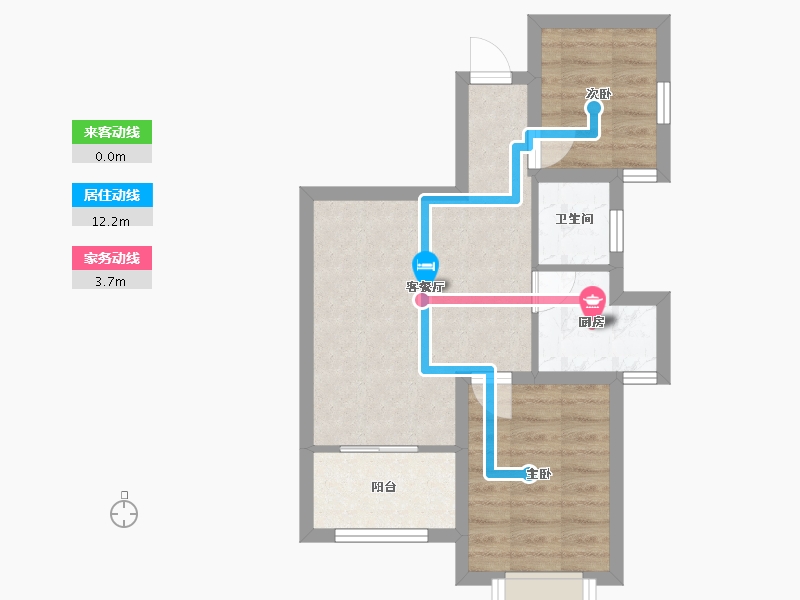 广东省-深圳市-赛格绿茵阁-46.91-户型库-动静线