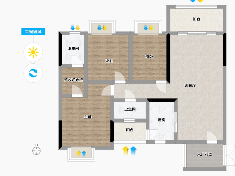 湖南省-衡阳市-星美新外滩-99.20-户型库-采光通风