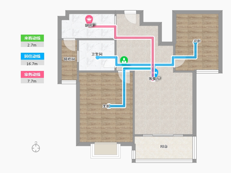 河南省-开封市-晋开御景湾-74.00-户型库-动静线