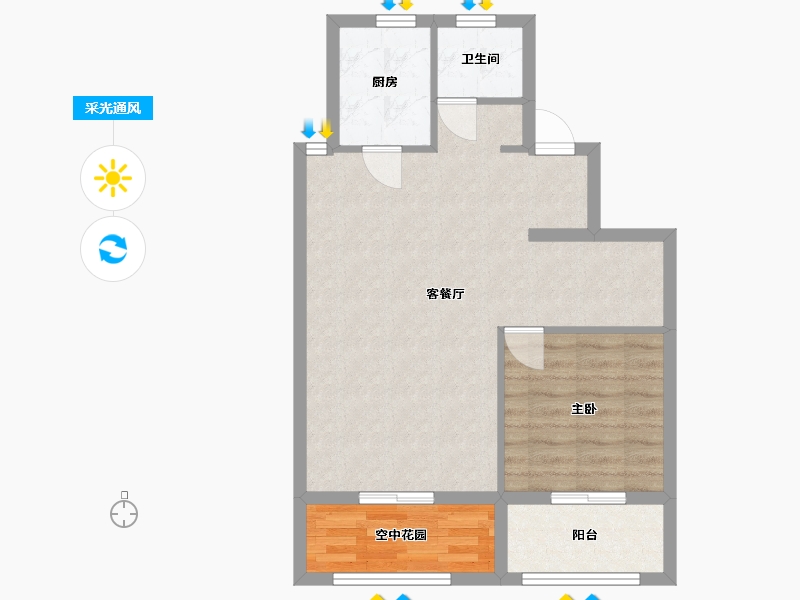 浙江省-绍兴市-会稽云庐-128.00-户型库-采光通风