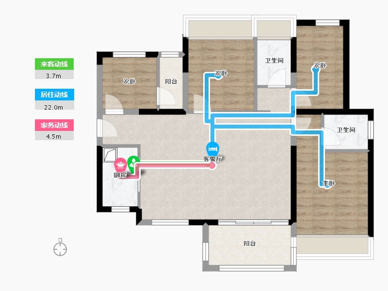 广东省-湛江市-益华海怡湾-85.23-户型库-动静线