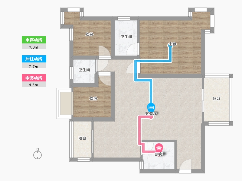 广东省-深圳市-骏皇名居-78.19-户型库-动静线