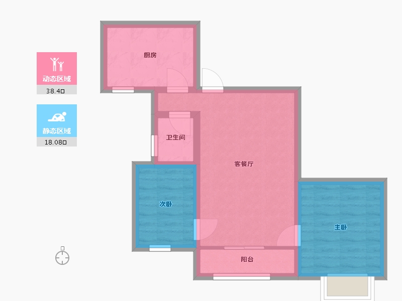 广东省-深圳市-银泰苑-49.46-户型库-动静分区